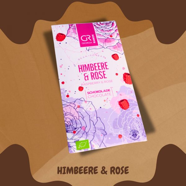 Himbeere und rose